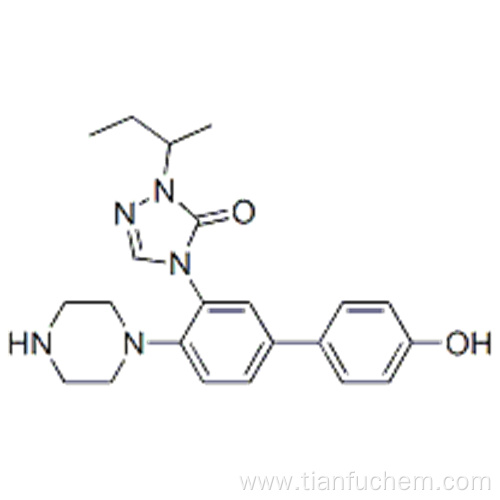 3H-1,2,4-Triazol-3-one,2,4-dihydro-4-[4-[4-(4-hydroxyphenyl)-1-piperazinyl]phenyl]-2-(2-methylpropyl)- CAS 89848-21-5 